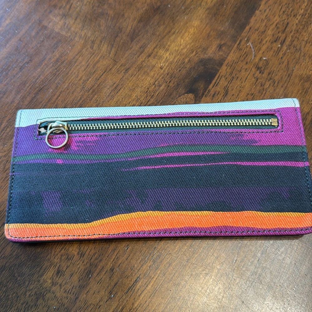 Kate Spade Saturday Slim Wallet multi colored stripes